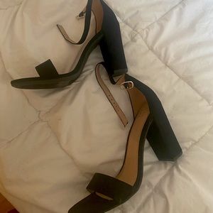 A new day black strappy heels